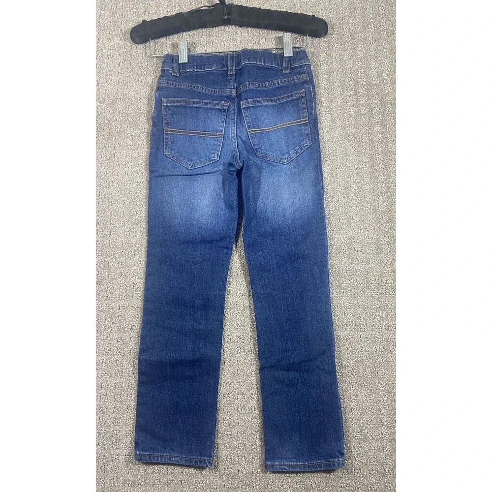 Carters Kid Jeans 7 Girls Blue 5 Pocket Skinny Denim Jeans  Adjustable Waist